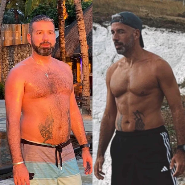 En tres meses, a sus 43 años, ha perdido 7 kg, ganando masa muscular, definiéndose y viéndose y sintiéndose mejor que nunca.